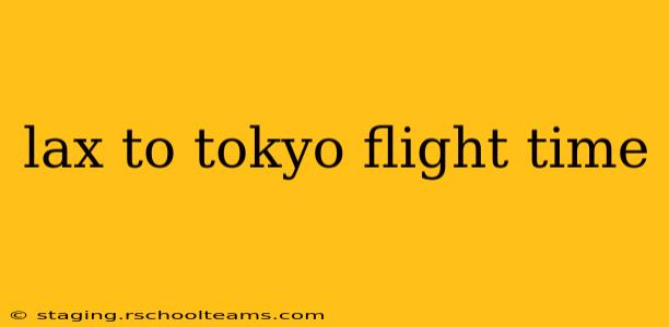 lax to tokyo flight time