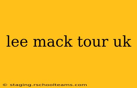lee mack tour uk