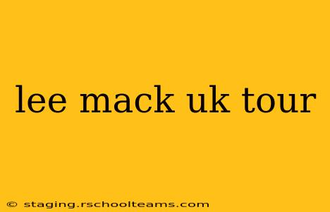 lee mack uk tour