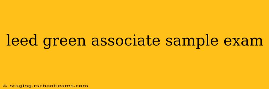 leed green associate sample exam