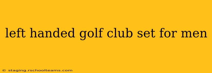 left handed golf club set for men