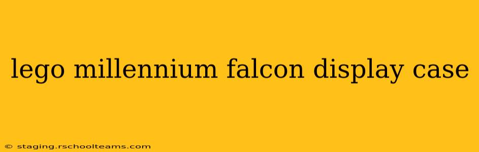 lego millennium falcon display case
