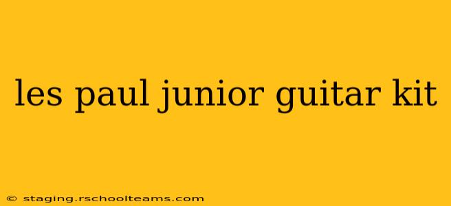 les paul junior guitar kit
