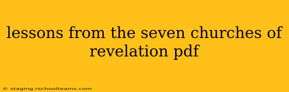 lessons from the seven churches of revelation pdf