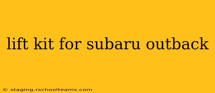 lift kit for subaru outback