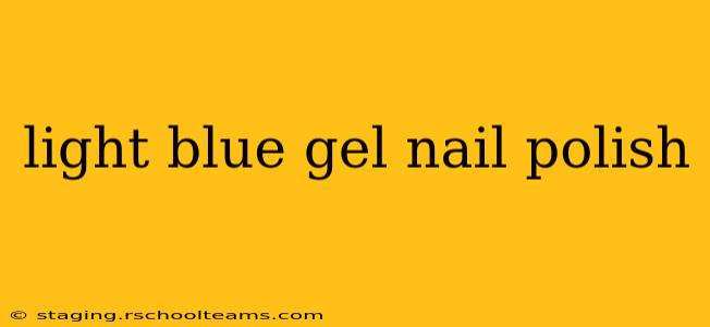 light blue gel nail polish