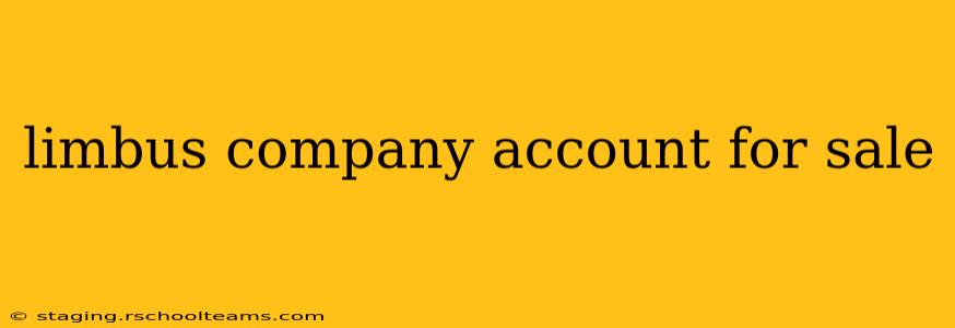 limbus company account for sale