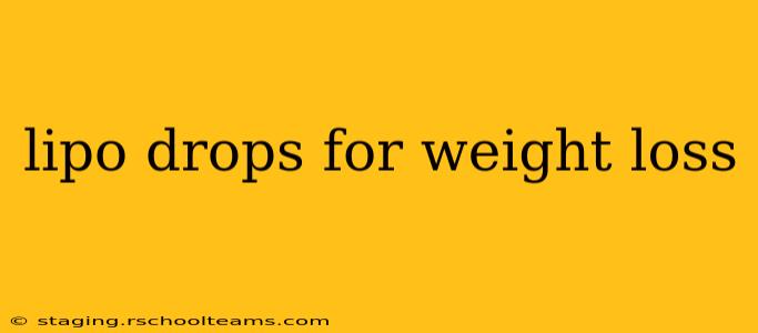 lipo drops for weight loss