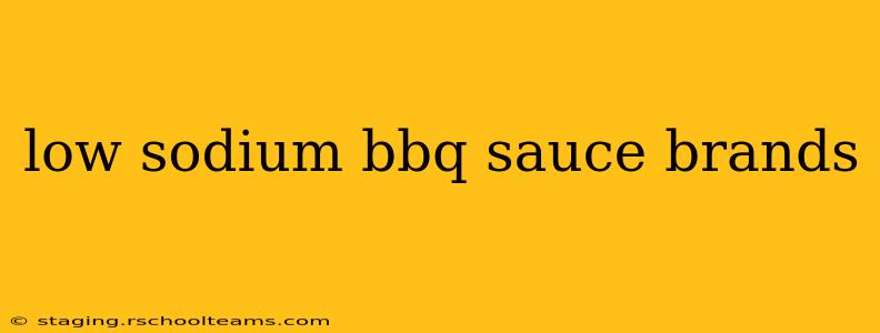 low sodium bbq sauce brands