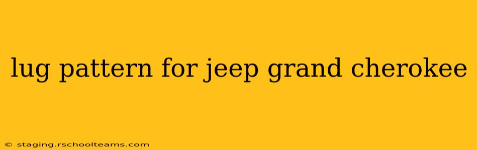 lug pattern for jeep grand cherokee