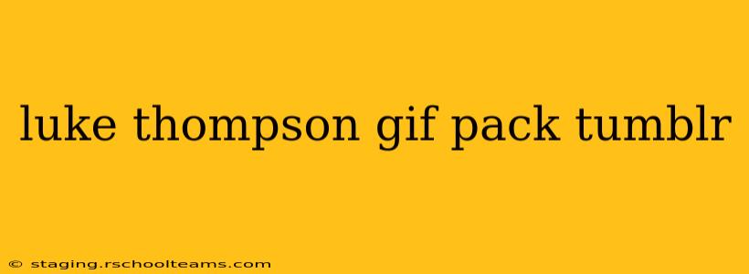luke thompson gif pack tumblr