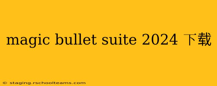magic bullet suite 2024 下载