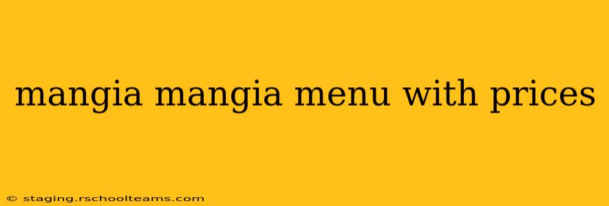 mangia mangia menu with prices