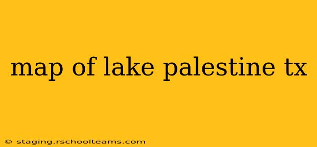 map of lake palestine tx