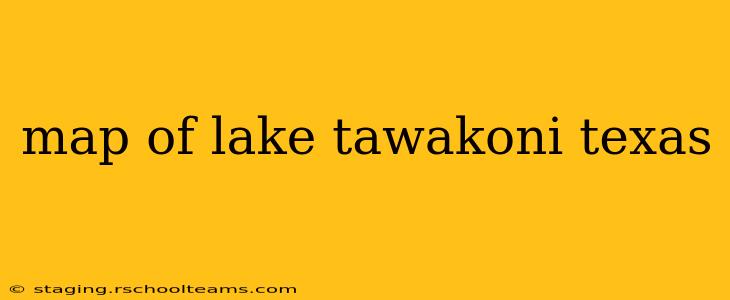 map of lake tawakoni texas