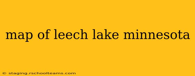 map of leech lake minnesota