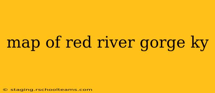 map of red river gorge ky