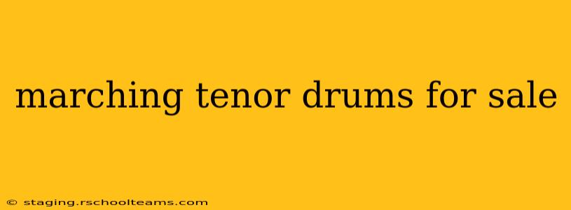 marching tenor drums for sale
