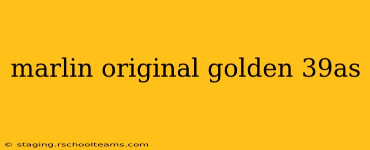 marlin original golden 39as