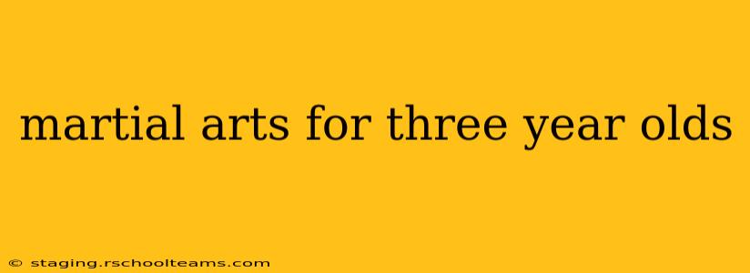 martial arts for three year olds