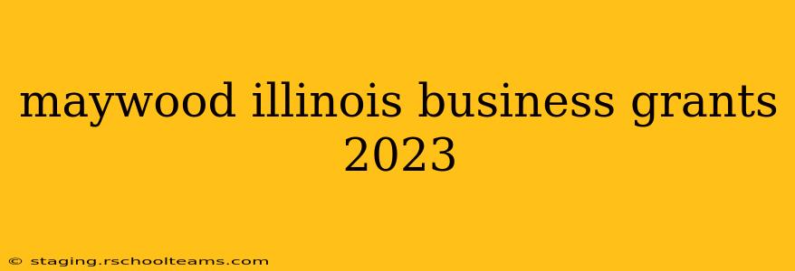 maywood illinois business grants 2023