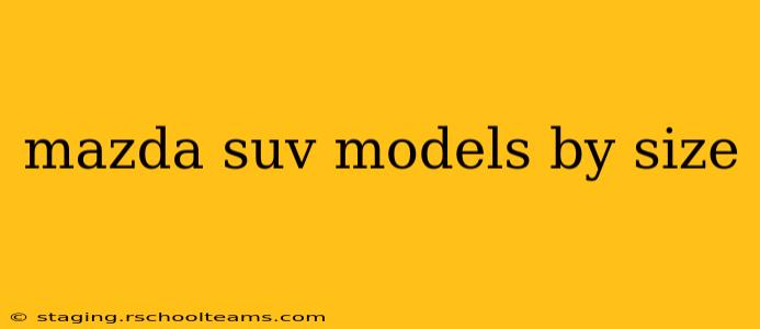 mazda suv models by size