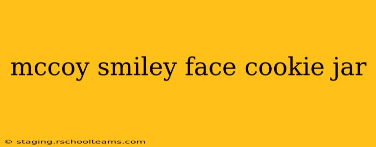 mccoy smiley face cookie jar