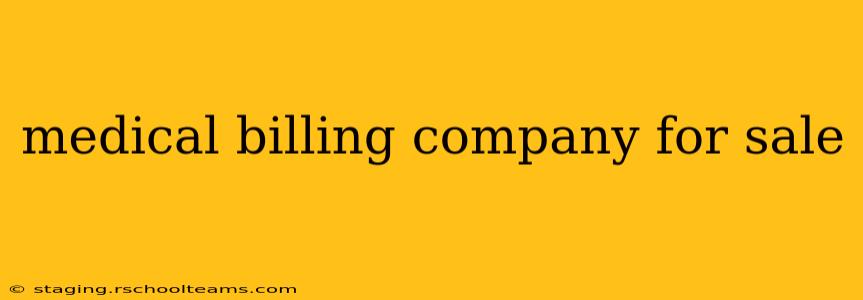 medical billing company for sale