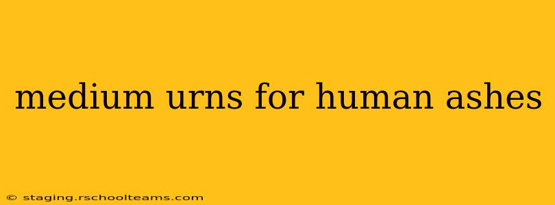 medium urns for human ashes
