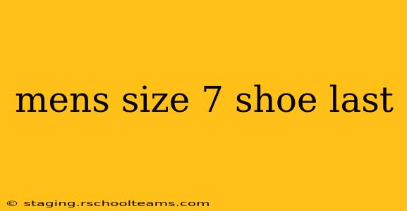 mens size 7 shoe last