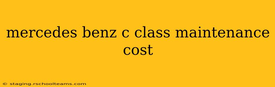 mercedes benz c class maintenance cost