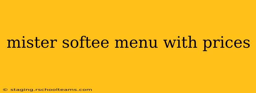 mister softee menu with prices