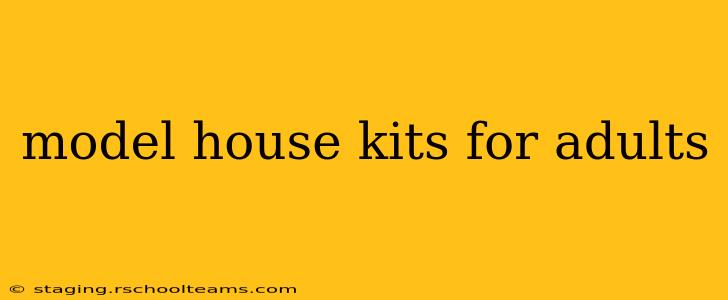 model house kits for adults