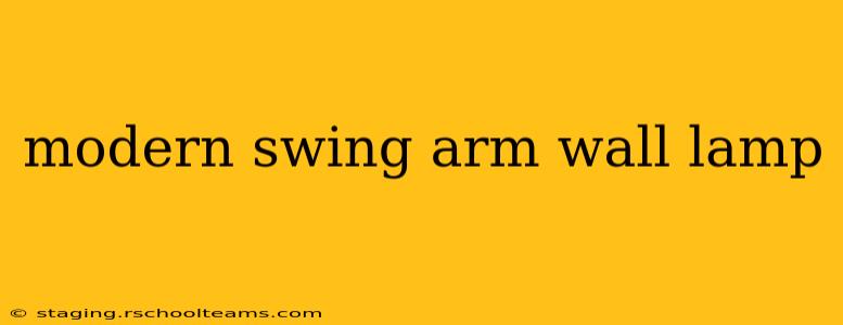 modern swing arm wall lamp