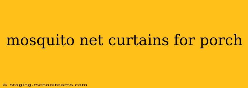 mosquito net curtains for porch
