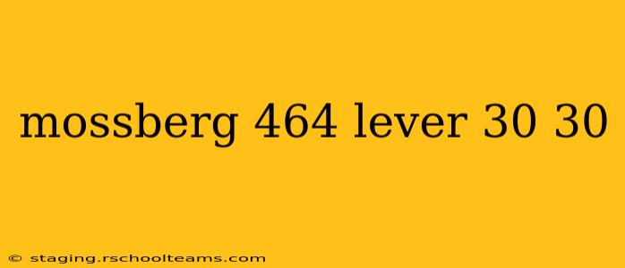 mossberg 464 lever 30 30