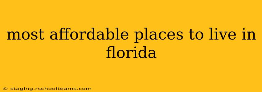 most affordable places to live in florida
