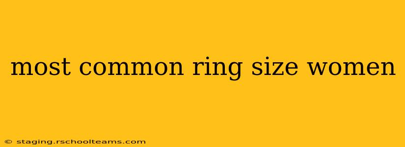 most common ring size women