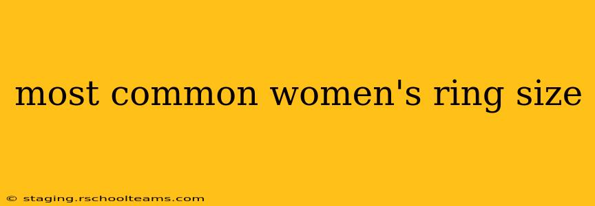 most common women's ring size