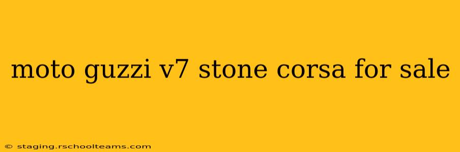 moto guzzi v7 stone corsa for sale