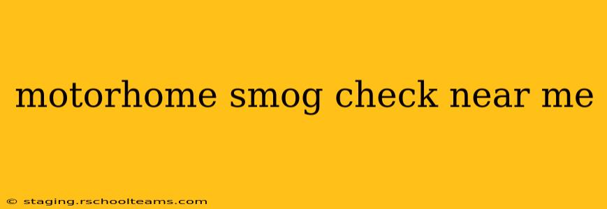 motorhome smog check near me