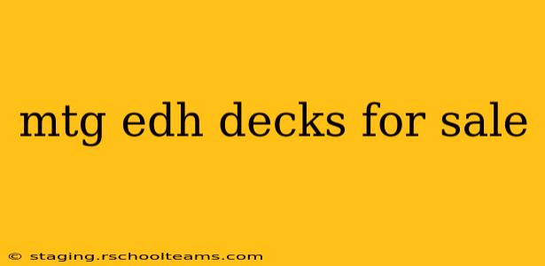 mtg edh decks for sale