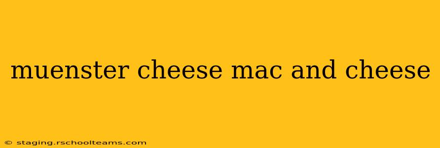muenster cheese mac and cheese