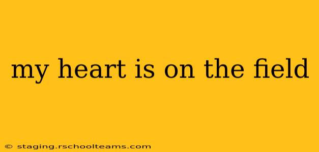 my heart is on the field