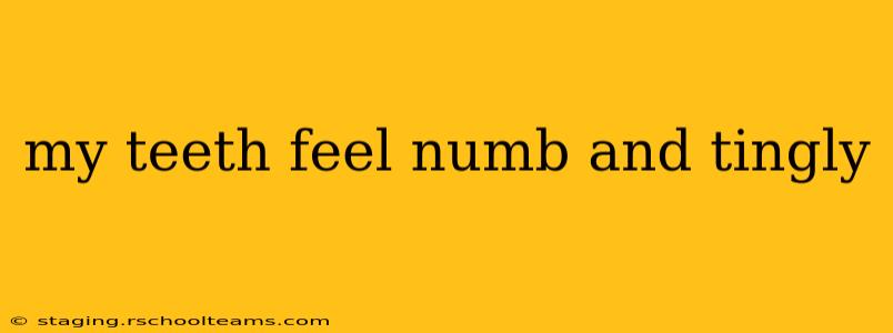 my teeth feel numb and tingly