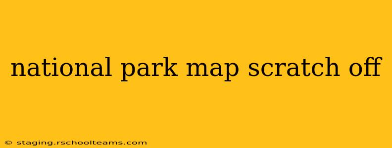 national park map scratch off