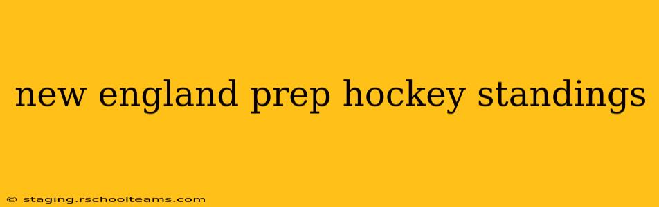 new england prep hockey standings