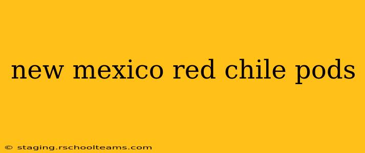 new mexico red chile pods