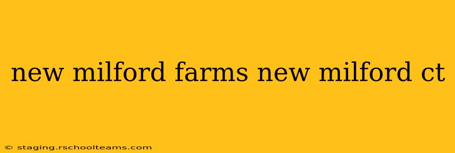 new milford farms new milford ct