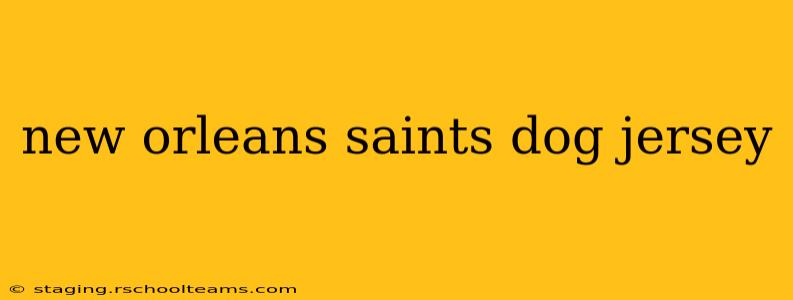 new orleans saints dog jersey